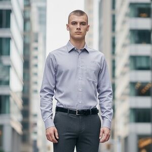 2 Ally Bank Button Down Shirts Mens Large 10/10 condition